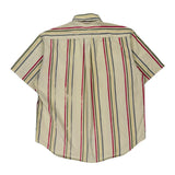 Vintage Tommy Hilfiger Striped Short Sleeve Shirt - Large Multicoloured Cotton
