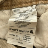 Carhartt Double Knee Carpenter Trousers - 30W UK 10 Brown Cotton