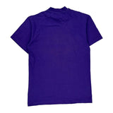 Single Stitch Hanes Graphic T-Shirt - Small Purple Cotton