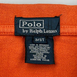 Age 3 Polo By Ralph Lauren Polo Shirt - 2XS Orange Cotton