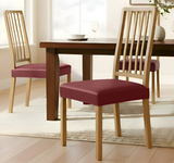 Anyseat Wine Red PU Leather Chair Cover – Slipcover for Dining, Kitchen, Hotel, Banquet & Living Room Chairs