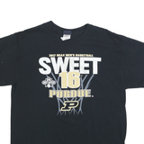 BLUE 84 Mens Black Purdue Sweet 16 Graphic T-Shirt L Short Sleeve Crew Neck