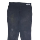 CARHARTT Mens Cotton Blend Navy Relaxed Straight Leg Trousers W36 L32 Workwear