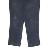 CARHARTT Mens Cotton Blend Navy Relaxed Straight Leg Trousers W36 L32 Workwear