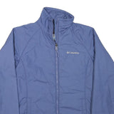 COLUMBIA Womens Blue Jacket XS Polyester Blend Plain Zip Outdoor Warm Activewear
