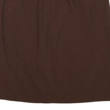 KENZO Womens Brown Wool Straight Knee Length Skirt L Classic Elegant Fit