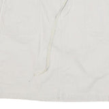CHEROKEE Womens White Cotton Blend Straight Knee Length Woven Skirt UK 12 Casual