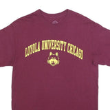 ELITE FAN Mens Maroon Loyola University Chicago T-Shirt M Short Sleeve Crew Neck
