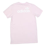 ADIDAS Womens Pink Cotton Blend T-Shirt Dress Plain Short Sleeve UK 8 Casual