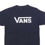 VANS Mens Black Classic T-Shirt M Short Sleeve Crew Neck Logo Print
