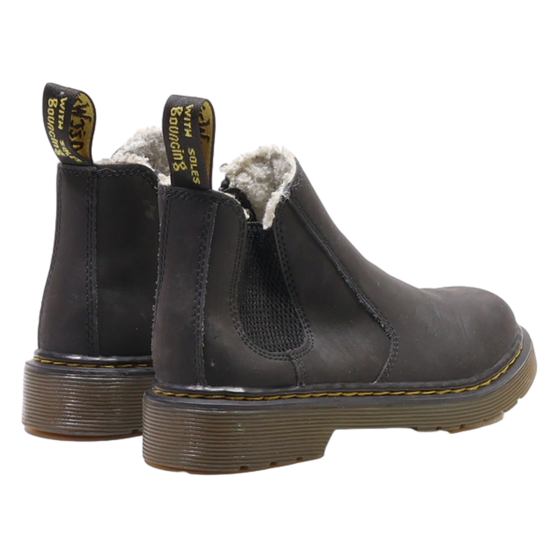 DR MARTENS 2976 Leonore J Ankle Boots Black Leather Girls UK 12