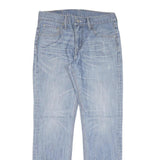 LEVI'S 511 Mens Jeans Blue Slim Straight Denim Medium W30 L30 Slim Fit Zip