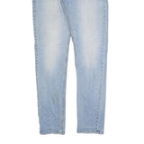 DICKIES Mens Slim Light Blue Cotton Jeans W33 L34 Button Closure Slim Fit Denim