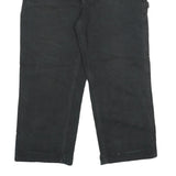 CARHARTT Mens Black Loose Cotton Jeans W33 L27 Workwear Durable Zip Closure