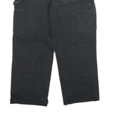 CARHARTT Mens Black Loose Cotton Jeans W33 L27 Workwear Durable Zip Closure