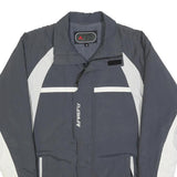 FIREFLY Mens Grey & White Outdoor Jacket XS Polyester Blend Zip Pockets