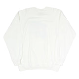 SWITCHER Mens White Cotton Blend Crew Neck M Printed Front Sweatshirt