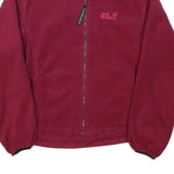 JACK WOLFSKIN Womens Red Jacket S Polyester Blend Fleece Outdoor Casual