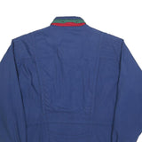 PIEROT Mens Blue Red Green Outdoor Jacket L Polyester Blend Zip Classic Fit