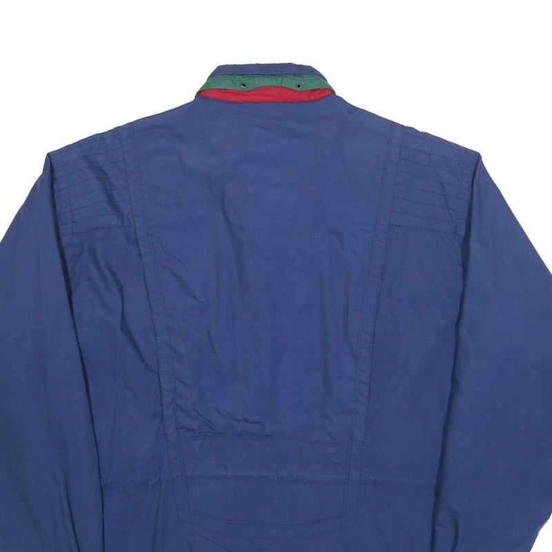 PIEROT Mens Blue Red Green Outdoor Jacket L Polyester Blend Zip Classic Fit