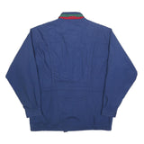 PIEROT Mens Blue Red Green Outdoor Jacket L Polyester Blend Zip Classic Fit