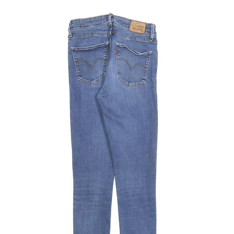 LEVI'S 721 Womens Jeans Blue Slim Skinny Denim Light W27 L32 Stretch