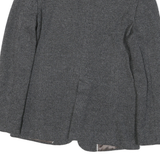 MASSIMO DUTTI Womens Grey Button Jacket S Polyester Blend Woven Classic Fit