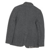 MASSIMO DUTTI Womens Grey Button Jacket S Polyester Blend Woven Classic Fit