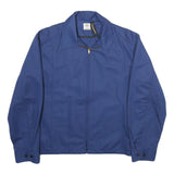 RIVERSIDE Mens Blue Jacket M Polyester Zip Plain Classic Fit Casual Outerwear