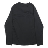 CHAPS Mens Black Graphic T-Shirt M Long Sleeve Crew Neck Spirited Tradition