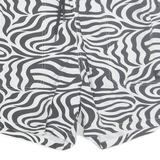 DICKIES Mens Shorts Black & White Zebra Print S W28 Casual Cotton Blend