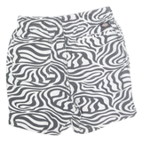 DICKIES Mens Shorts Black & White Zebra Print S W28 Casual Cotton Blend
