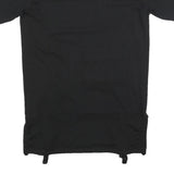 MARCELO BURLON Womens Black Day Cotton Blend Plain Short Sleeve Knee Length L