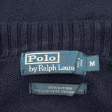 Polo By Ralph Lauren 1/4 Zip - Medium Navy Cotton