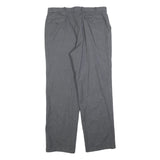 FREY Mens Wool Grey Regular Fit Straight Leg Trousers W34 L32 Classic Formal