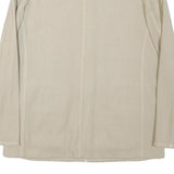 SUGAR Womens Cream Cotton Blend Button Jacket M Plain Classic Stylish