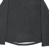 PUMA Womens Black Cotton Blend Jacket XL Zip Plain Casual Sportswear Style
