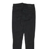 LEVI'S Womens Slim Black Denim Skinny Jeans Cotton Blend W30 L31 Zip