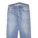 LEVI'S 501 Mens Jeans Blue Regular Straight Denim Light W33 L27 Button Fly