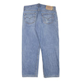 LEVI'S 501 Mens Jeans Blue Regular Straight Denim Light W33 L27 Button Fly