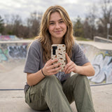 London Fog GSD Samsung Galaxy S25 Case - Lifestyle photo showing phone case in use