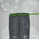 Carhartt Double Knee Carpenter Pants - 36W 30L Gray Cotton