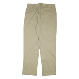 DICKIES Mens Regular Fit Beige Cotton Blend Trousers W38 L34 Workwear Zip
