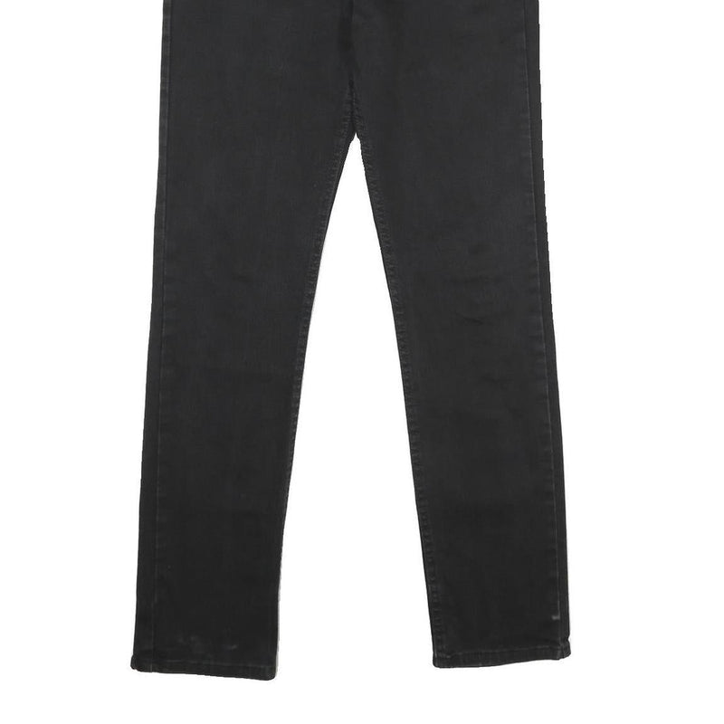 LEVI'S 511 Slim Mens Jeans Black Slim Skinny Denim Raw W31 L32 Zip Cotton Blend