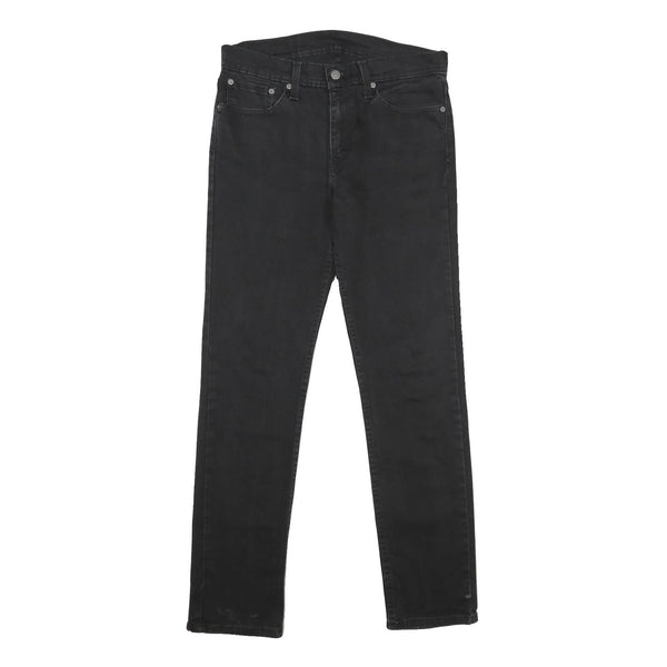 LEVI'S 511 Slim Mens Jeans Black Slim Skinny Denim Raw W31 L32 Zip Cotton Blend