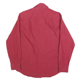 ST JOHNS BAY Mens Red Shirt S Cotton Blend Button Pocket Casual
