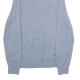 NAUTICA Mens Blue Plain Pullover Crew Neck Basic Knit S Cotton Jumper