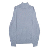 NAUTICA Mens Blue Plain Pullover Crew Neck Basic Knit S Cotton Jumper