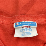 Spellout Champion T-Shirt - Large Red Cotton