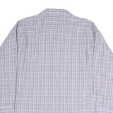 TOMMY HILFIGER Mens White & Purple Regular Fit Checked Shirt XL Classic Button